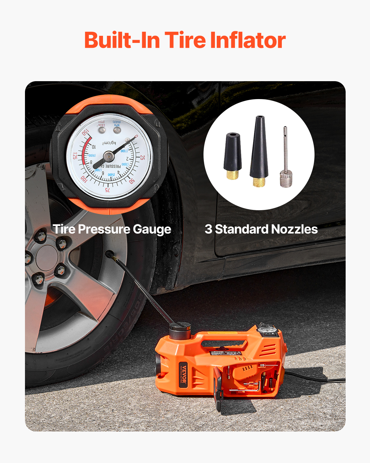 Electric Car Jack 5/15T Portable Jack Kit w/Impact Wrench and Remote Control - Picture 75 of 80