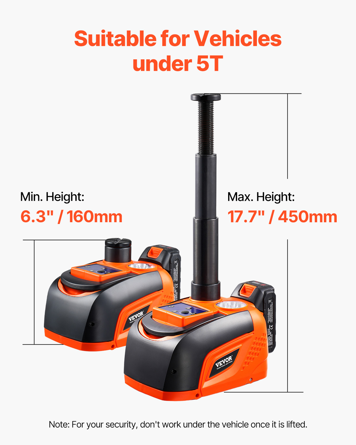 Electric Car Jack 5/15T Portable Jack Kit w/Impact Wrench and Remote Control - Picture 39 of 80