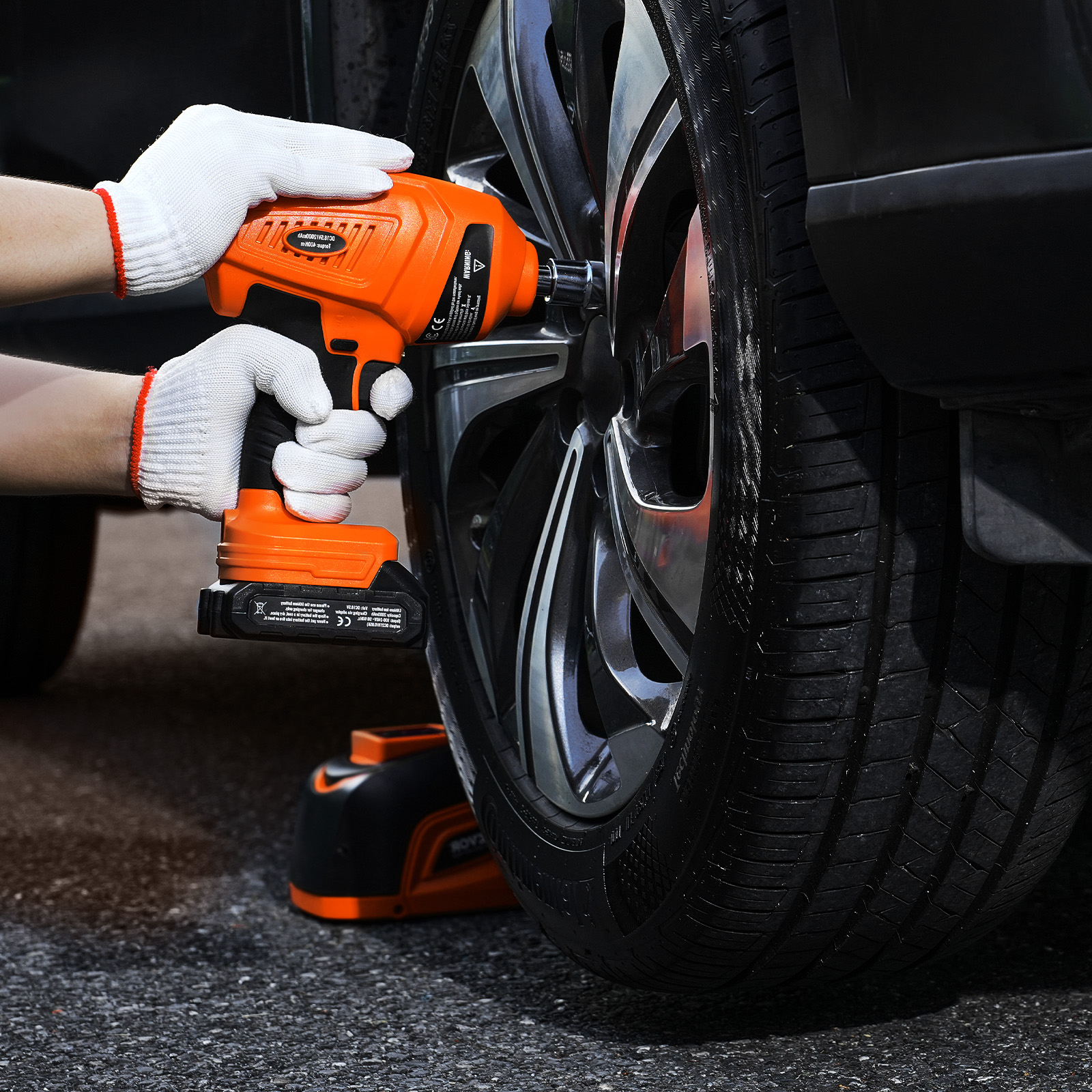 Electric Car Jack 5/15T Portable Jack Kit w/Impact Wrench and Remote Control - Picture 43 of 80