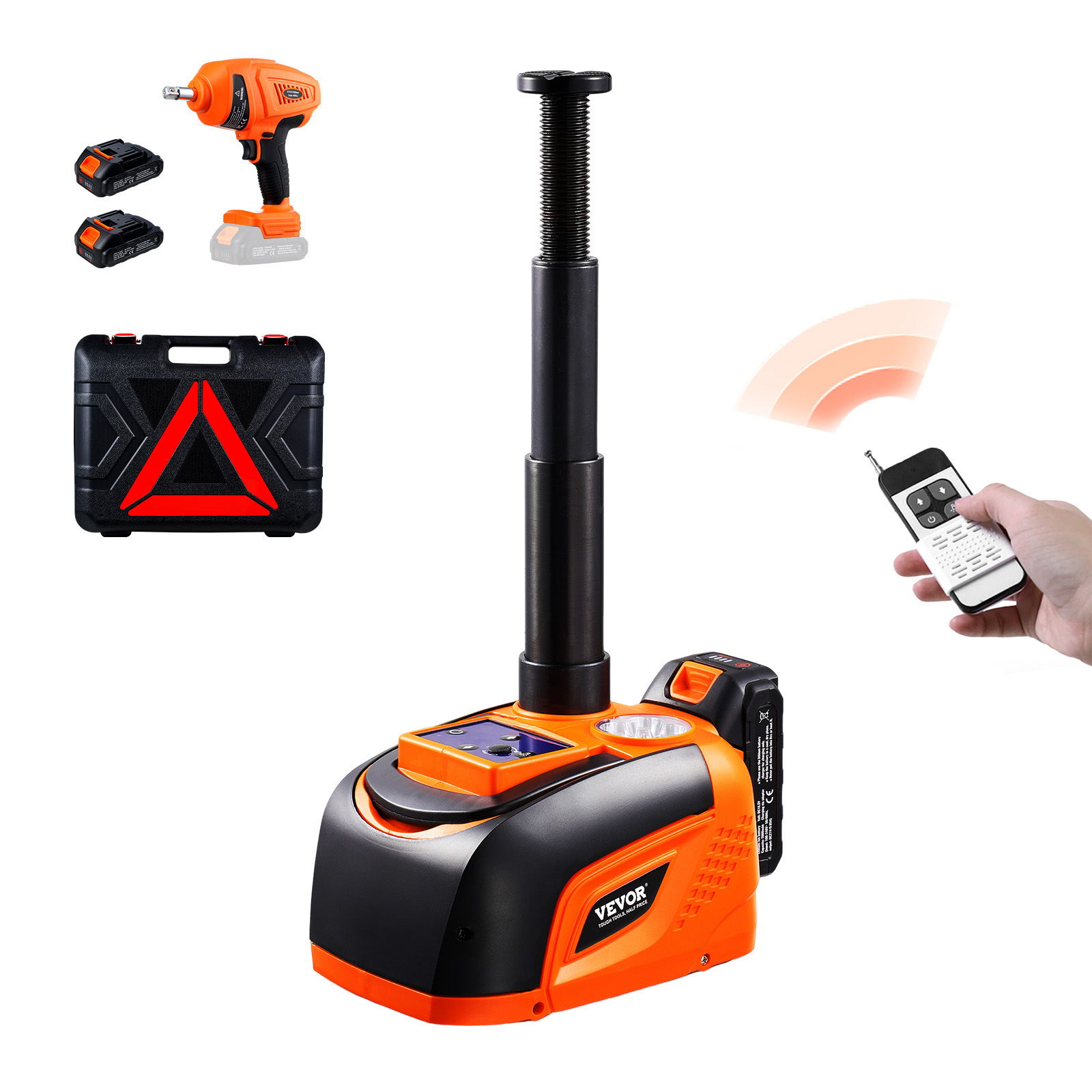 Electric Car Jack 5/15T Portable Jack Kit w/Impact Wrench and Remote Control - Picture 36 of 80