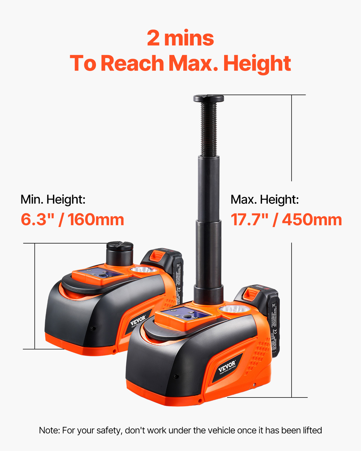 Electric Car Jack 5/15T Portable Jack Kit w/Impact Wrench and Remote Control - Picture 15 of 80