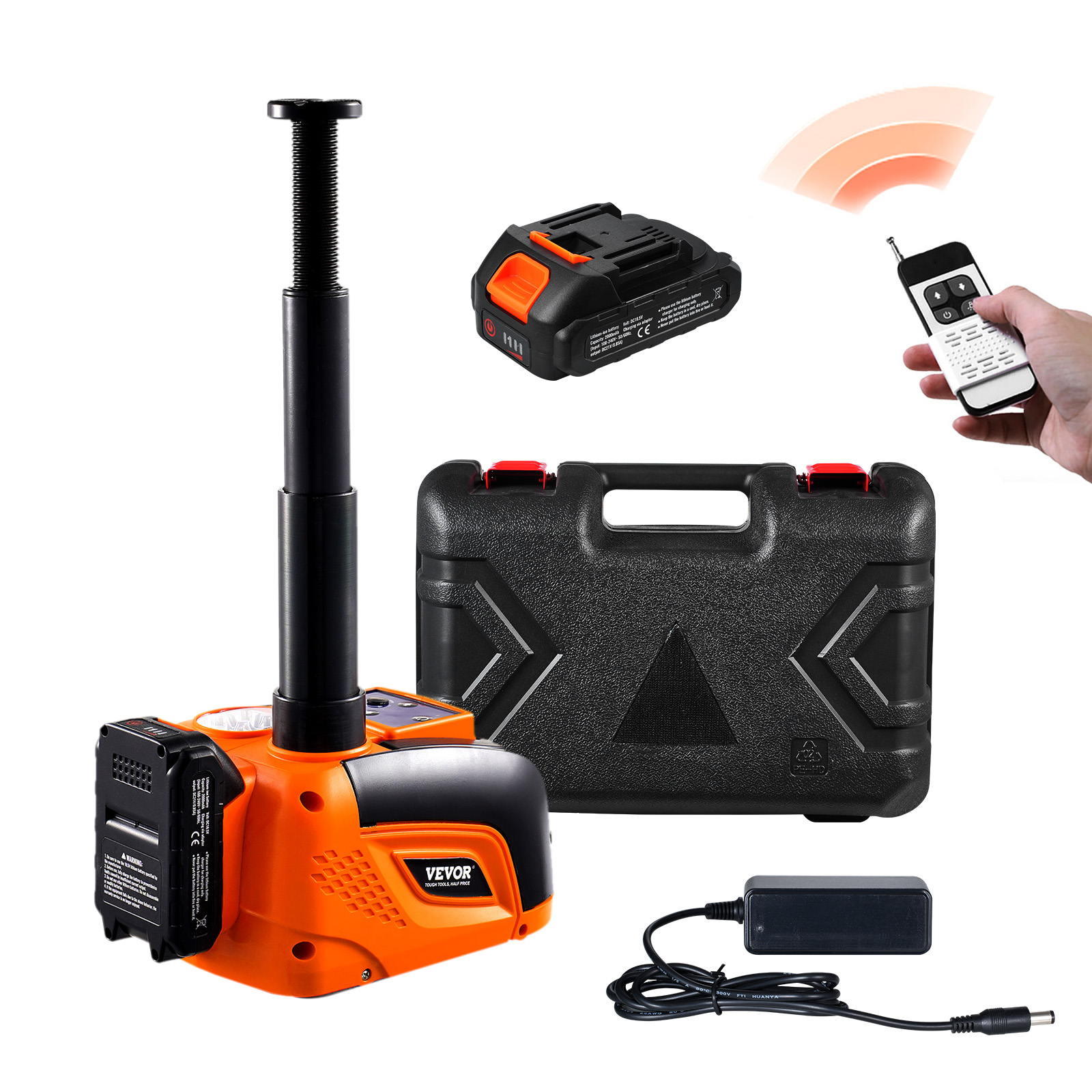 Electric Car Jack 5/15T Portable Jack Kit w/Impact Wrench and Remote Control - Picture 24 of 80