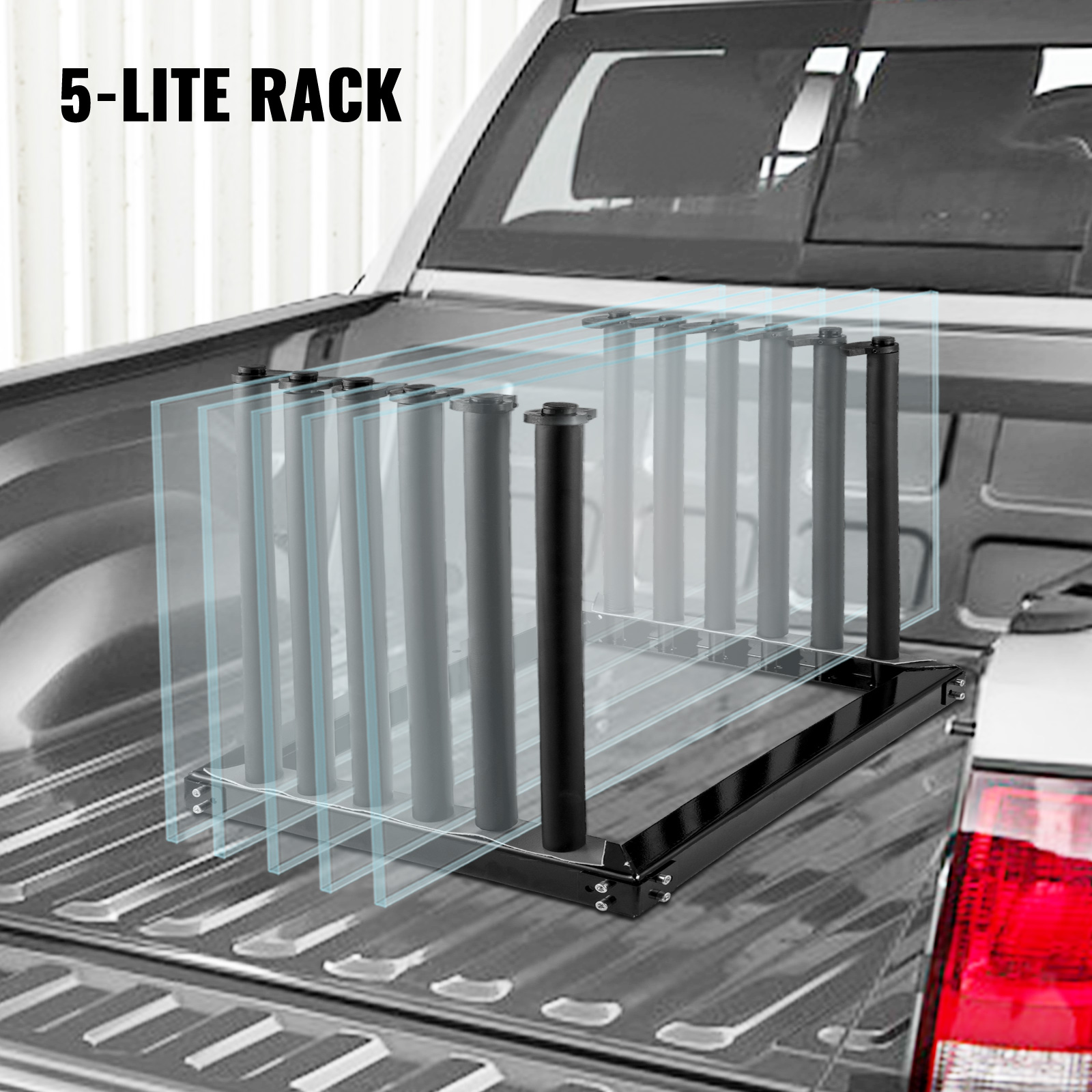 12-Piece 9 Lite Or 5 Lite Cap And Lock Set For Windshield Truck Rack Auto Glass