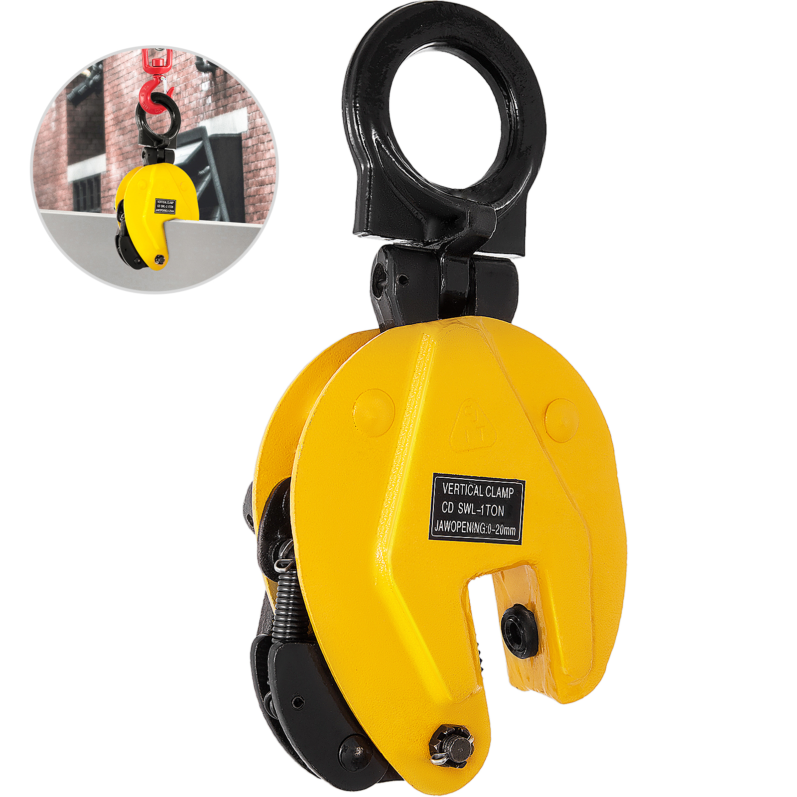 Industrial Vertical Plate Lifting Clamp Steel 3 Tons USA STOCK 