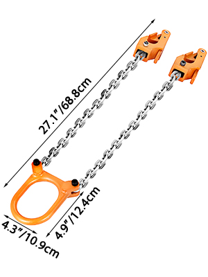 2000 lbs,Orange,Chain Lifter