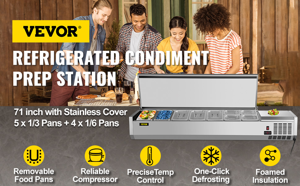 Reviews of Refrigerated Countertop Food Prep Station in 2024 - VEVOR Blog