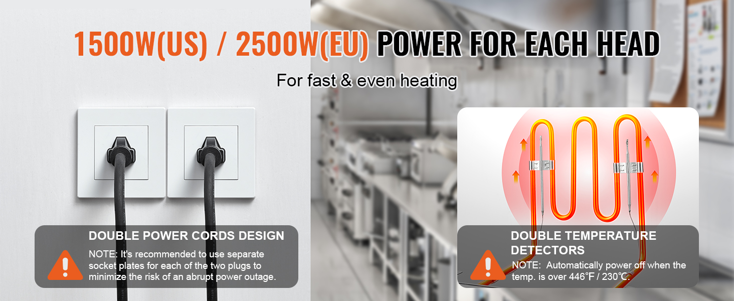 Description Picture 4 of itemVEVOR Commercial Deep Fryer 3000W Electric Turkey Fryer Large Capacity 18Qt / 17L Stainless Steel Countertop Single Oil Fryer