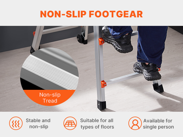 VEVOR Telescoping Ladder A Frame 11FT / 3350 mm Extension Multi-Function for Homework