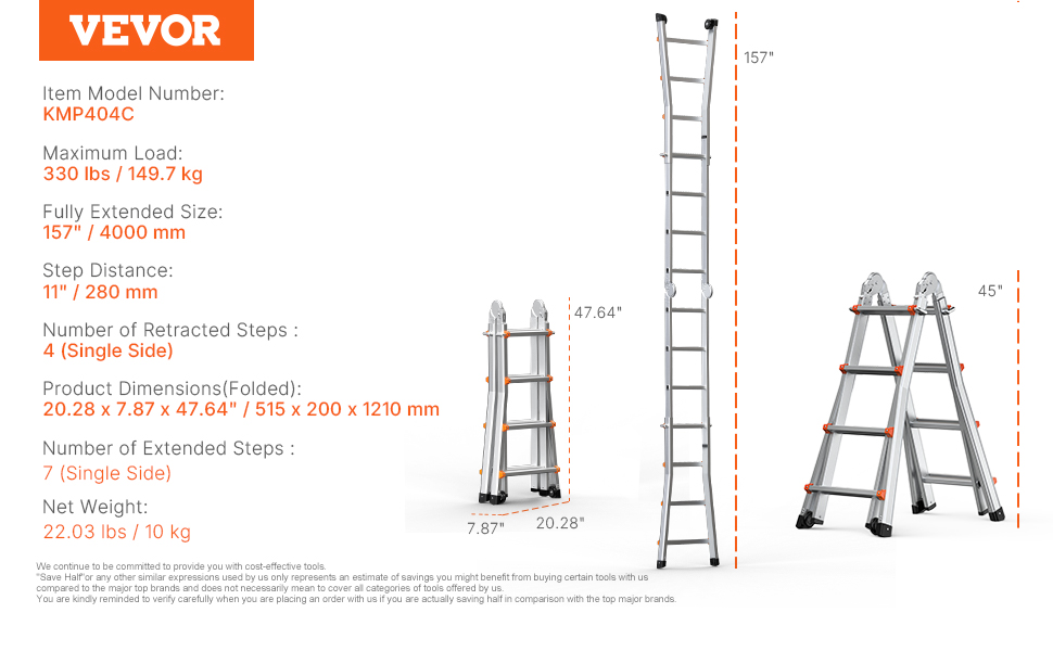 Professionele vouwladder Eurostairs 4x6