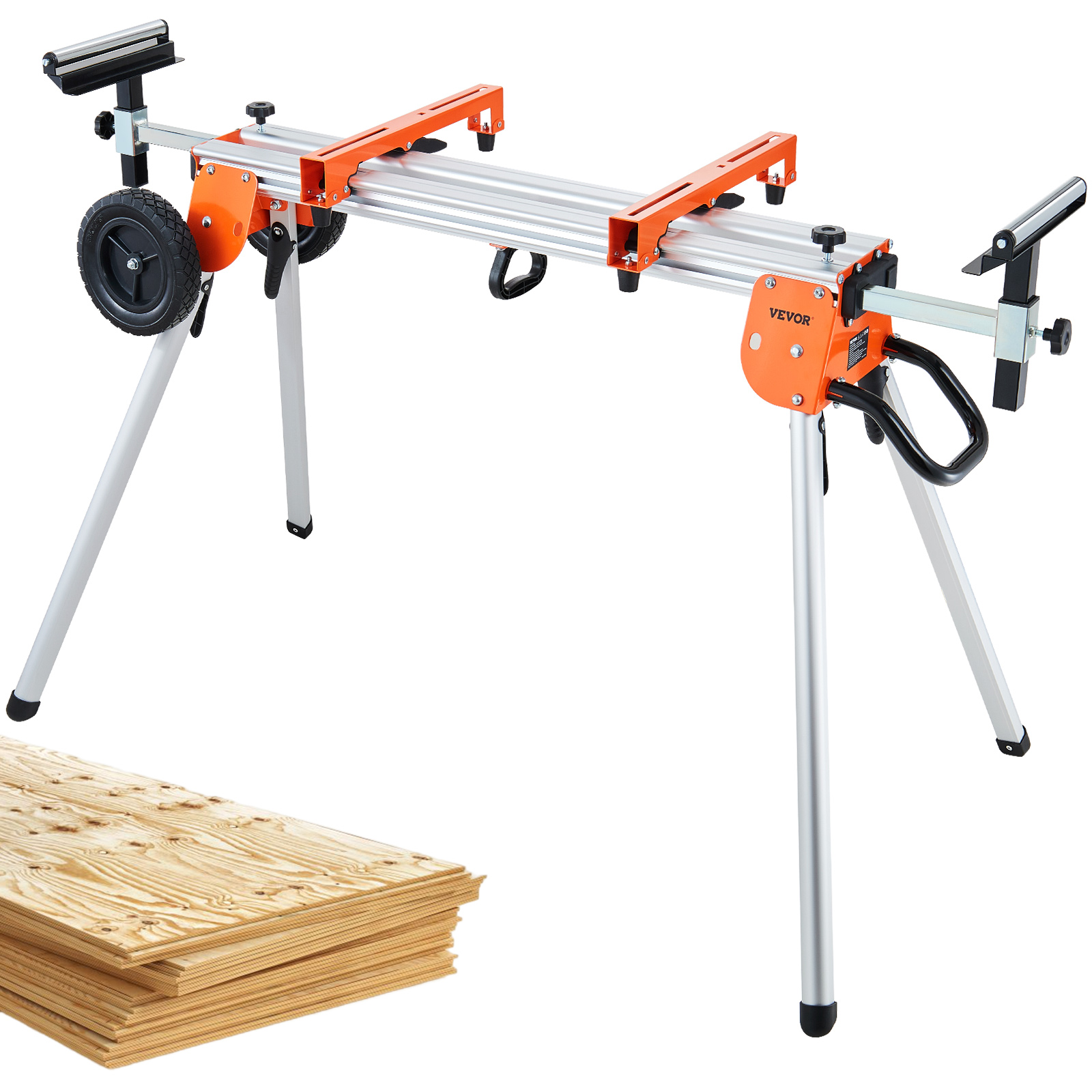 42in Miter Saw Stand,Power Socket,330lbs Load Capacity