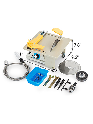 VEVOR Portable Benchtop Table Saw Woodworking Cutting Polishing Carving Machine Woodworking Cutting Machine with Countertop