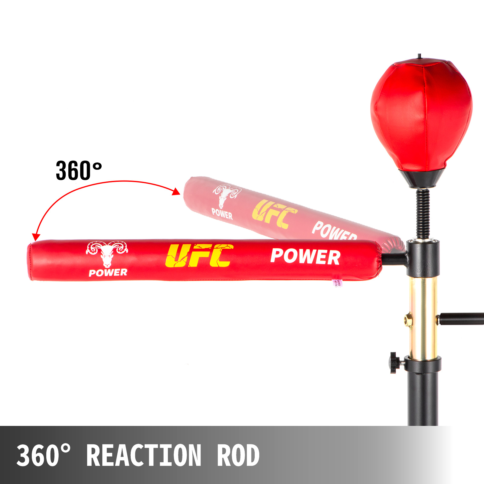 Boxing Speed Trainer Punching Bag Spinning Bar, Training Boxing Ball with  Reflex Bar Free Standing, 45-80in Adjustable Height, for Adult&Kid, with  Two