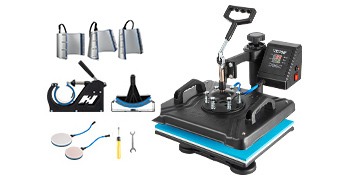8 in 1 Heat Press Machine 12"x15" Digital Transfer T-shirts Mug Hat Plate Cap