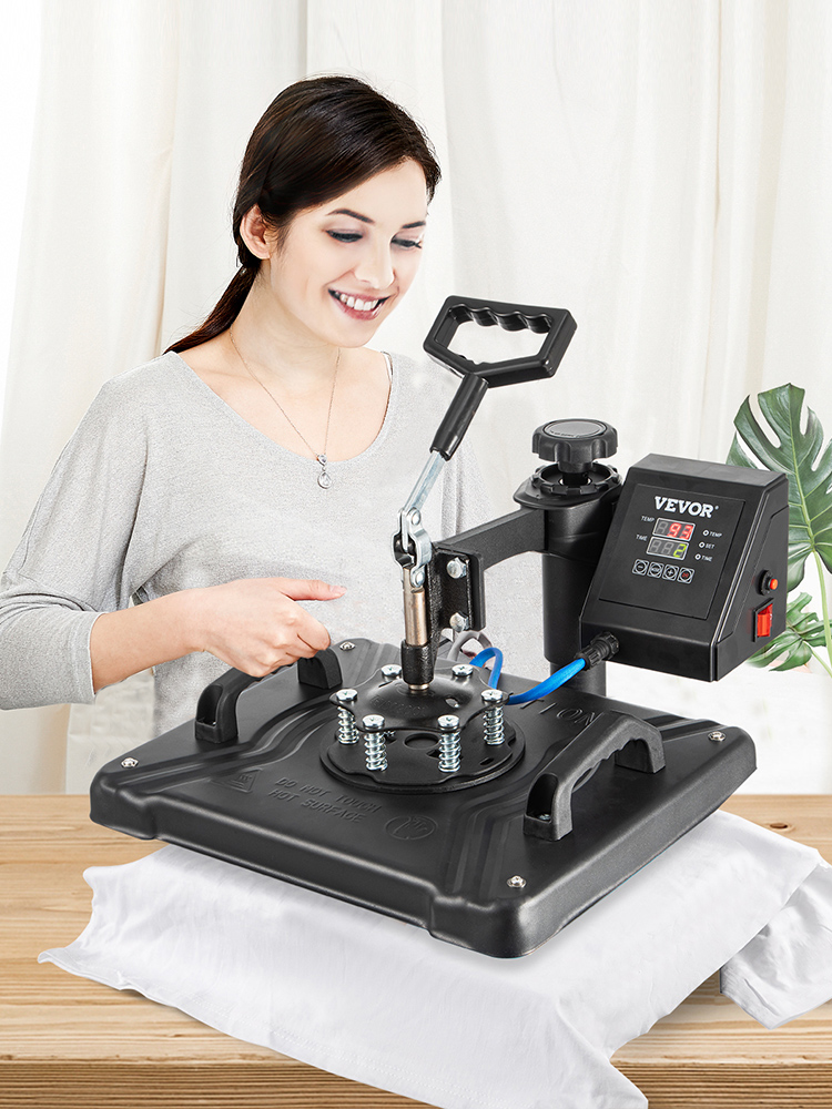 8 in 1 Heat Press Machine 12"x15" Digital Transfer T-shirts Mug Hat Plate Cap