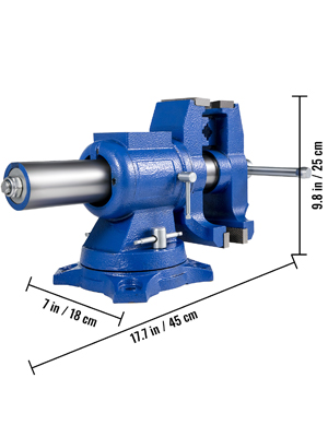 tornillo de banco, 6 pulgadas, 360 grados