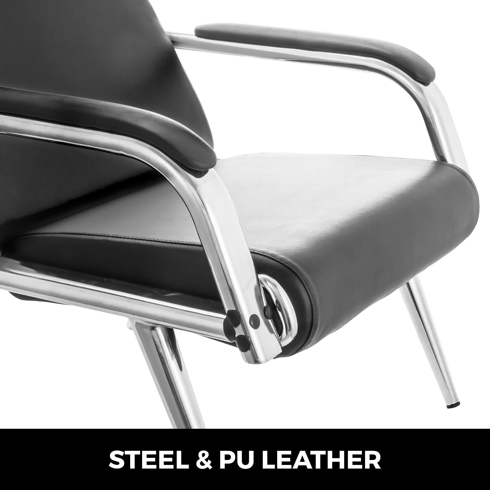 VEVOR 3seat Waiting Room Chairs Set Bench Salon Sofa Heavy Duty Easy