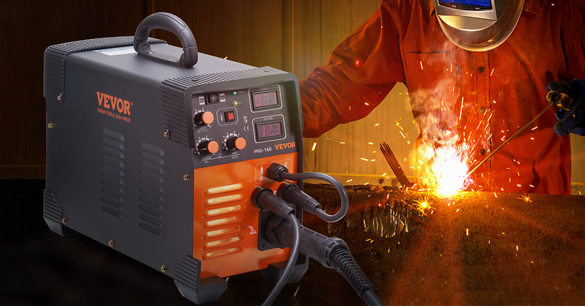 VEVOR Poste à Souder Machine de Soudage 3 en 1 Soudeuse MIG-160 MIG MMA ...
