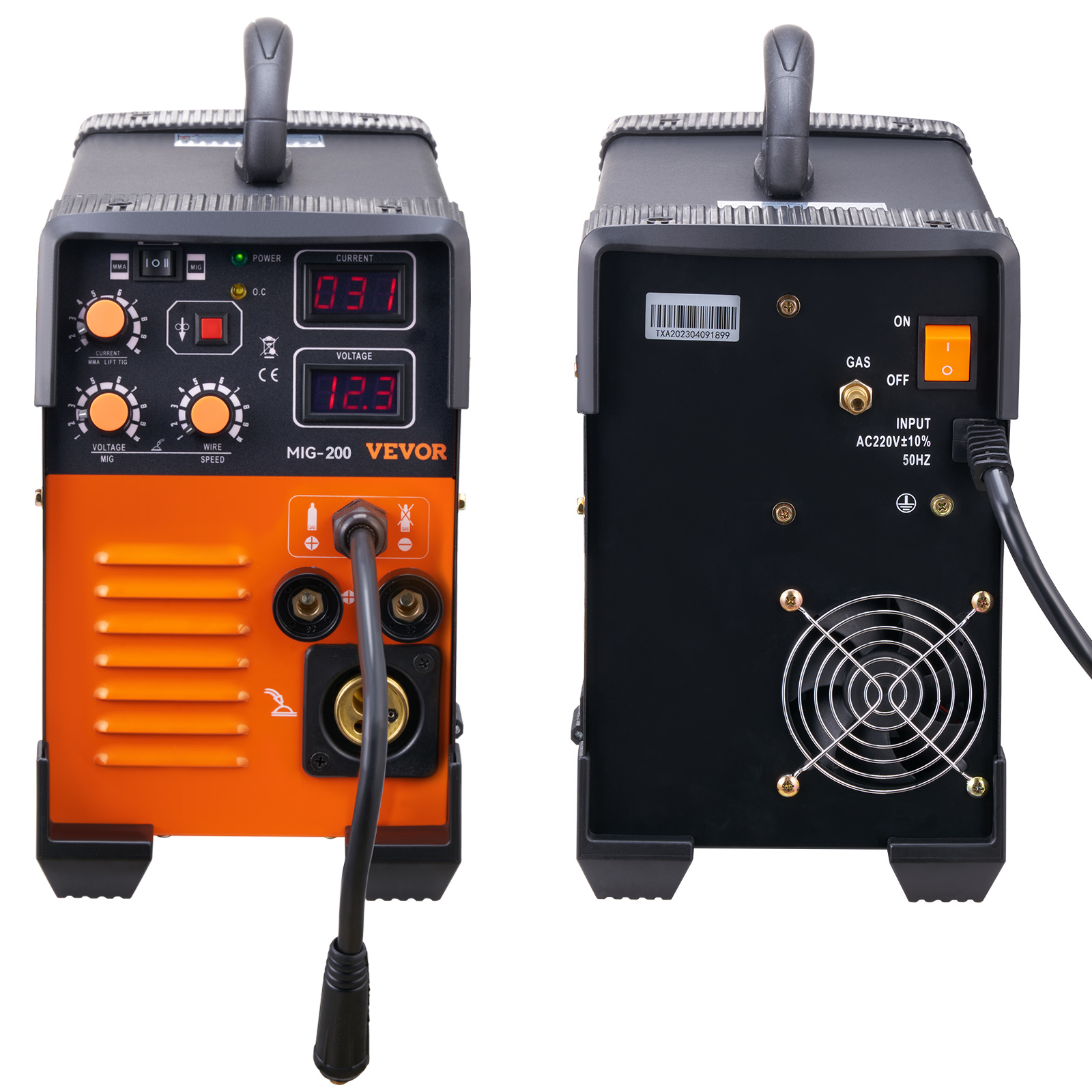 VEVOR MIG/MMA/TIG 3-in-1 Welder Flux Cored Wire IGBT Technology - Picture 38 of 38