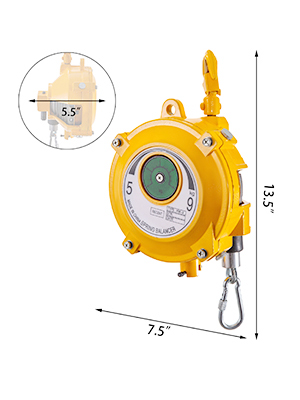 Spring Balancer Retractable Tool Holder 11-19lbs Hanging Equipment Yellow 5-9kg 