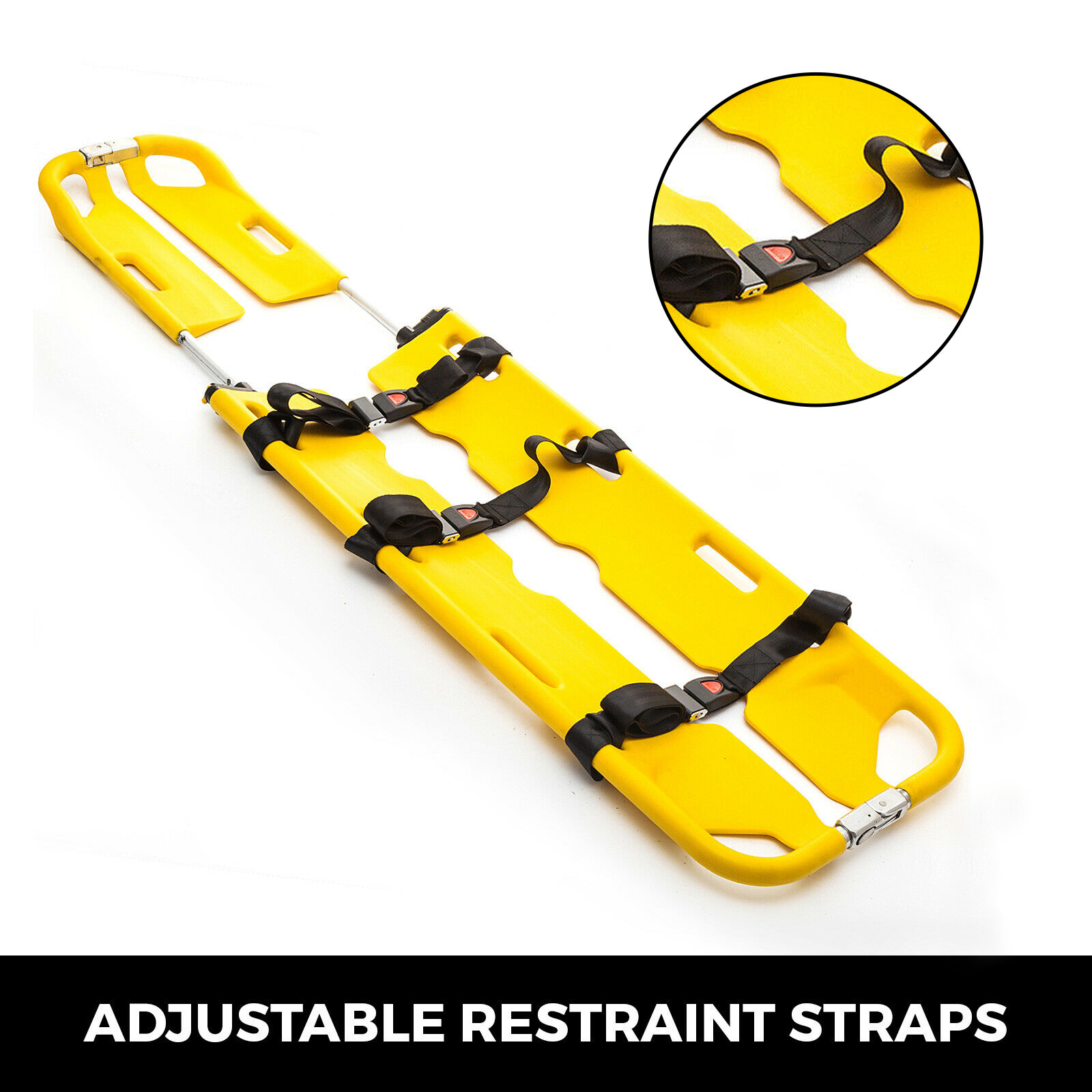 EMT Backboard Spine Board Stretcher Immobilization Kit - Yellow