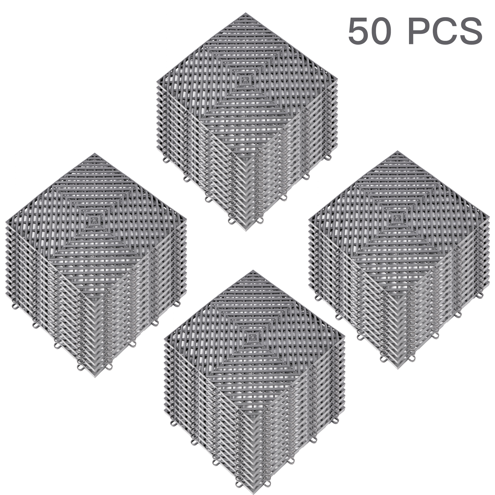 VEVOR Paquete de 13 VEVOR de 19.7 x 19.7 pulgadas, paneles ondulados de PVC  3D de color blanco diamante para decoración de pared interior, azulejos de  pared 3D texturizados, 32 pies cuadrados