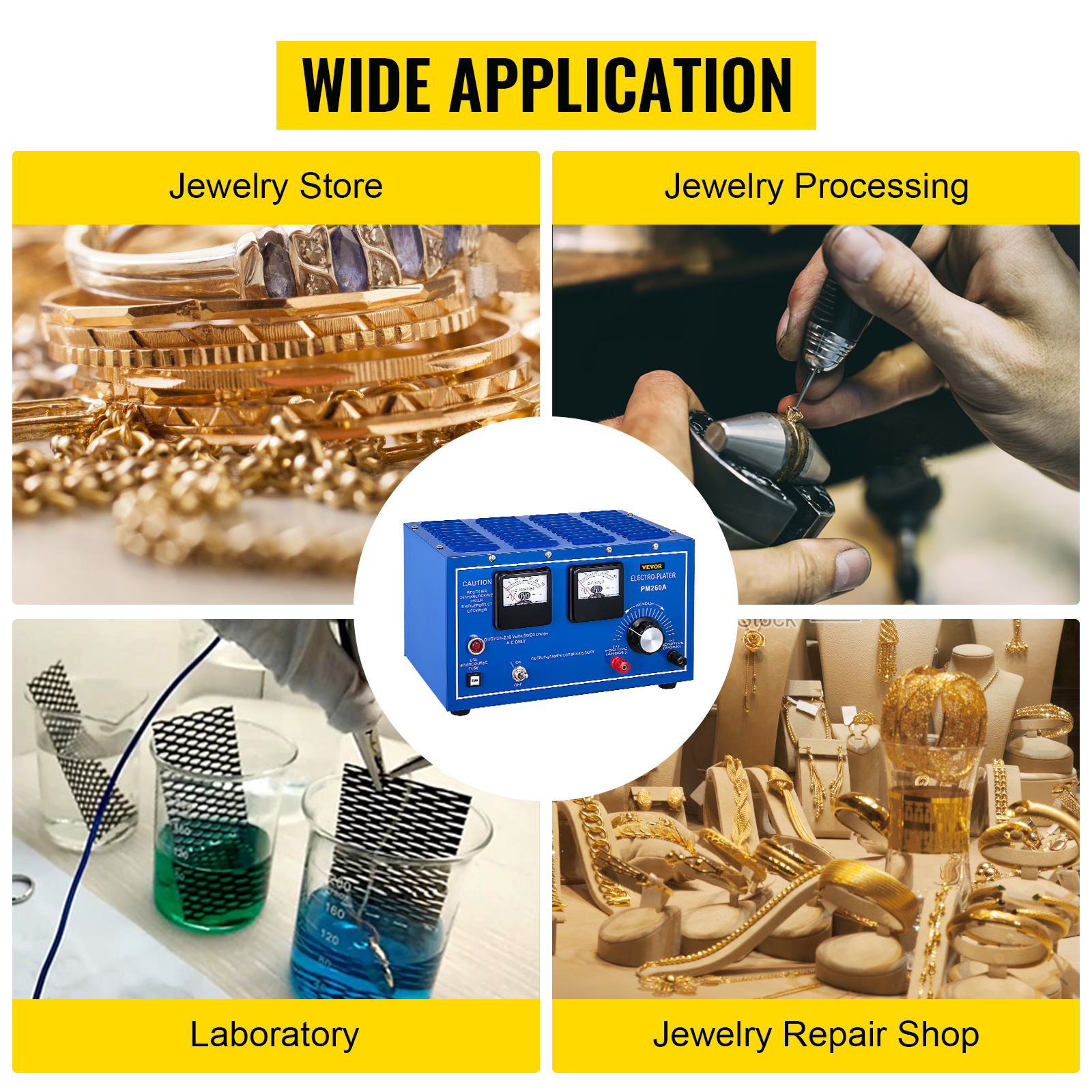 30A 110V Gold Plating Machine, Electroplating Kit Machine Jewelry Plating  Rectifier Rhodium Silver Gold Plating Kit Jewelry Plater Electroplating