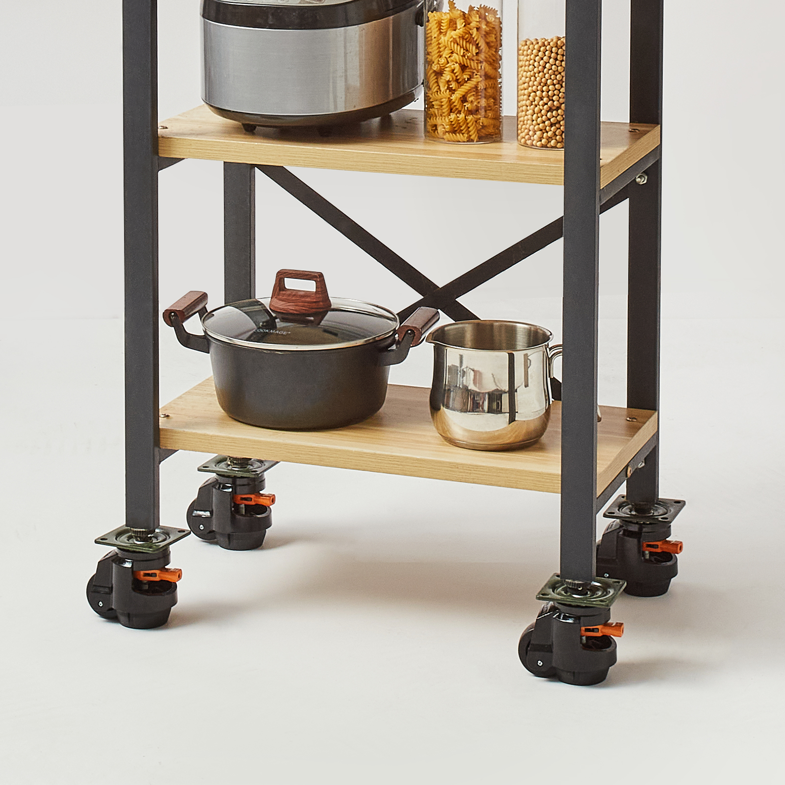 VEVOR Leveling Casters Adjustable PVC Plate Mounted Caster 720/2200/1100lbs 4pcs - Picture 22 of 38