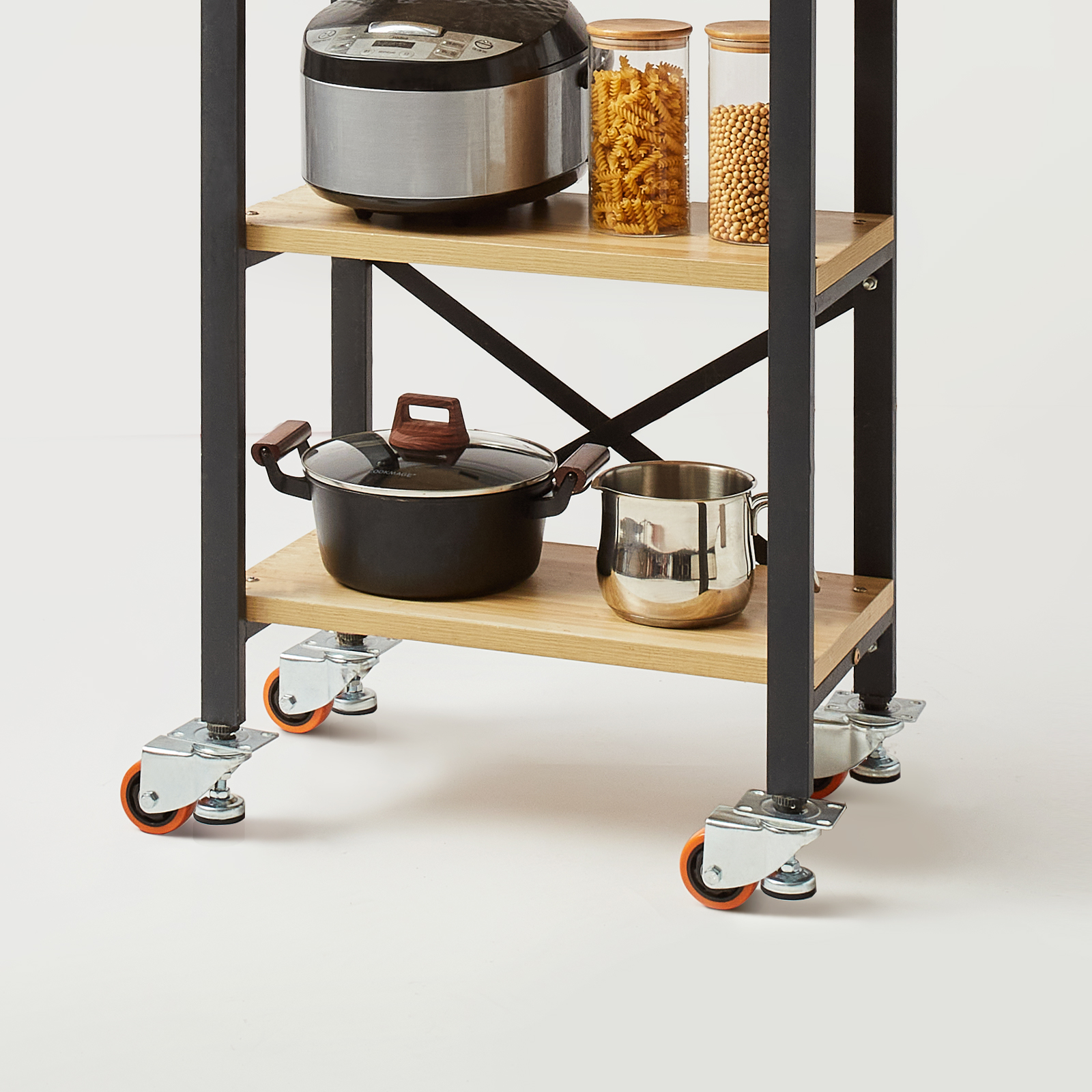 VEVOR Leveling Casters Adjustable PVC Plate Mounted Caster 720/2200/1100lbs 4pcs - Picture 10 of 38