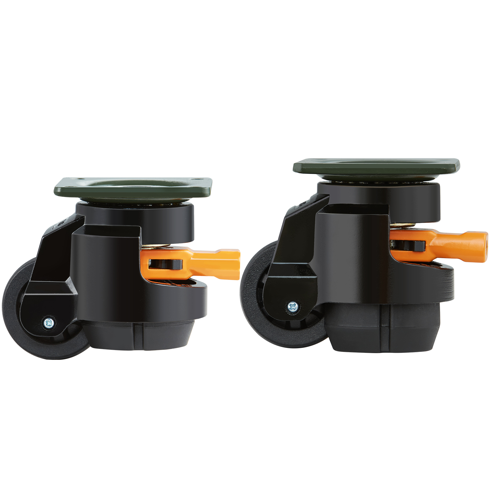 VEVOR Leveling Casters Adjustable PVC Plate Mounted Caster 720/2200/1100lbs 4pcs - Picture 36 of 38