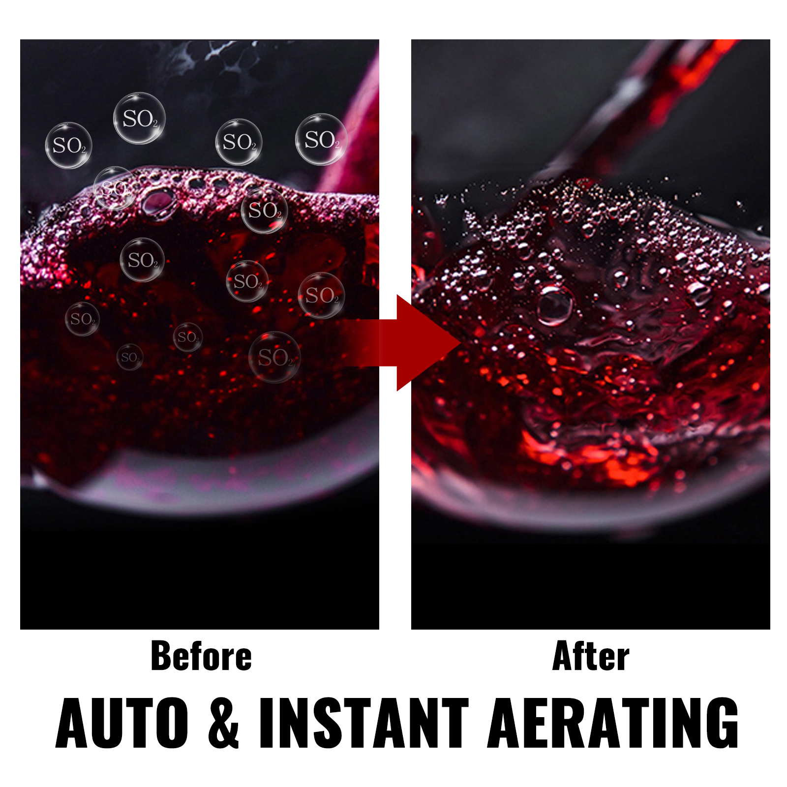 VEVOR Electric Wine Dispenser, 1 Button Wine Aerator Dispenser, Automatic Wine Aerator, Electric