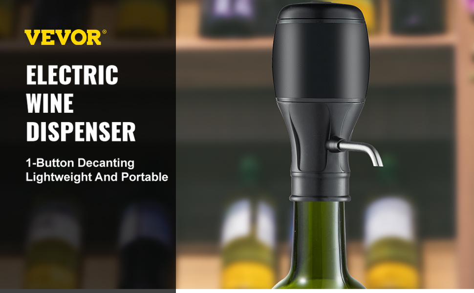 VEVOR Electric Wine Dispenser, 1 Button Wine Aerator Dispenser
