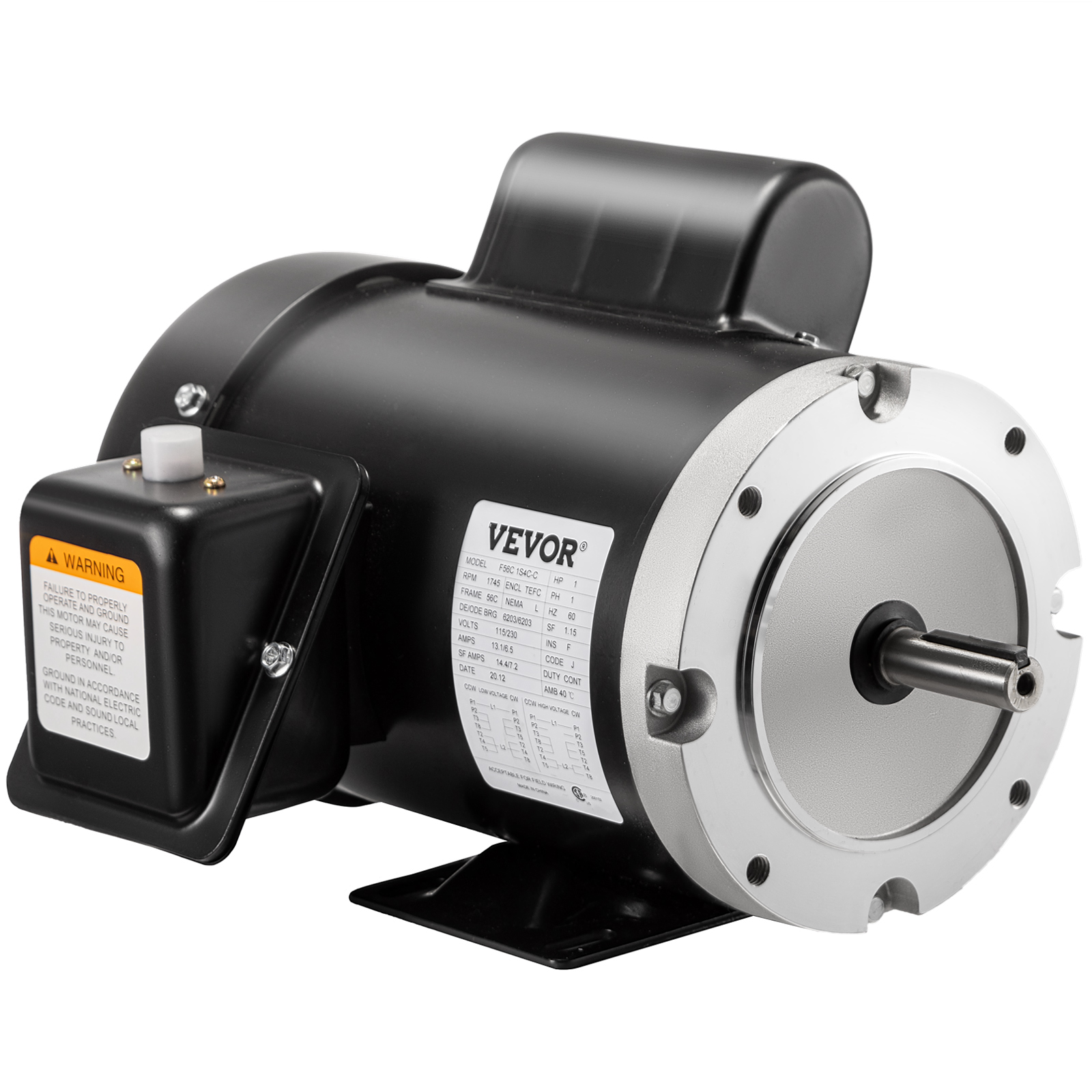 Electric Motor,1.5 Hp,56C Frame