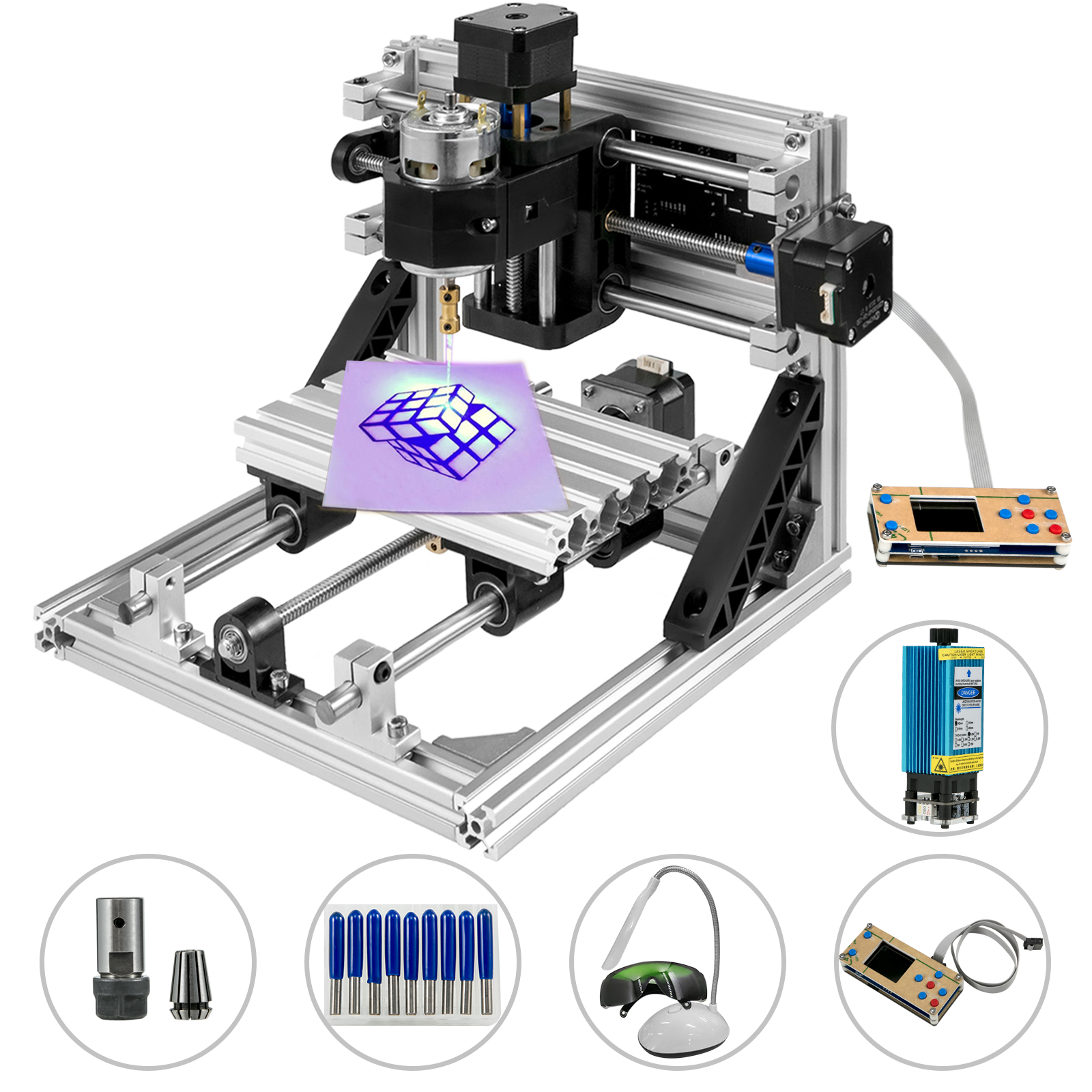 500mW Laser DIY CNC Fräse Router Maschine Kit USB Graviermaschine,Fräsmaschine 