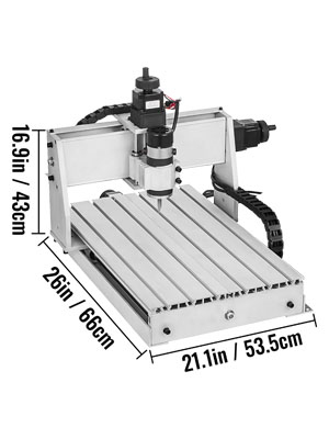 VEVOR Machine à Graver CNC 3040 à 4 Axes 30(X)x40(Y)x5,5(Z)