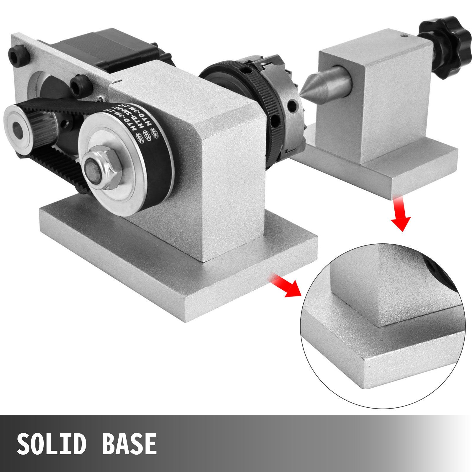 Vevor Cnc Router Rotary Axis Mm Chunk Jaw A Axis Th Axis