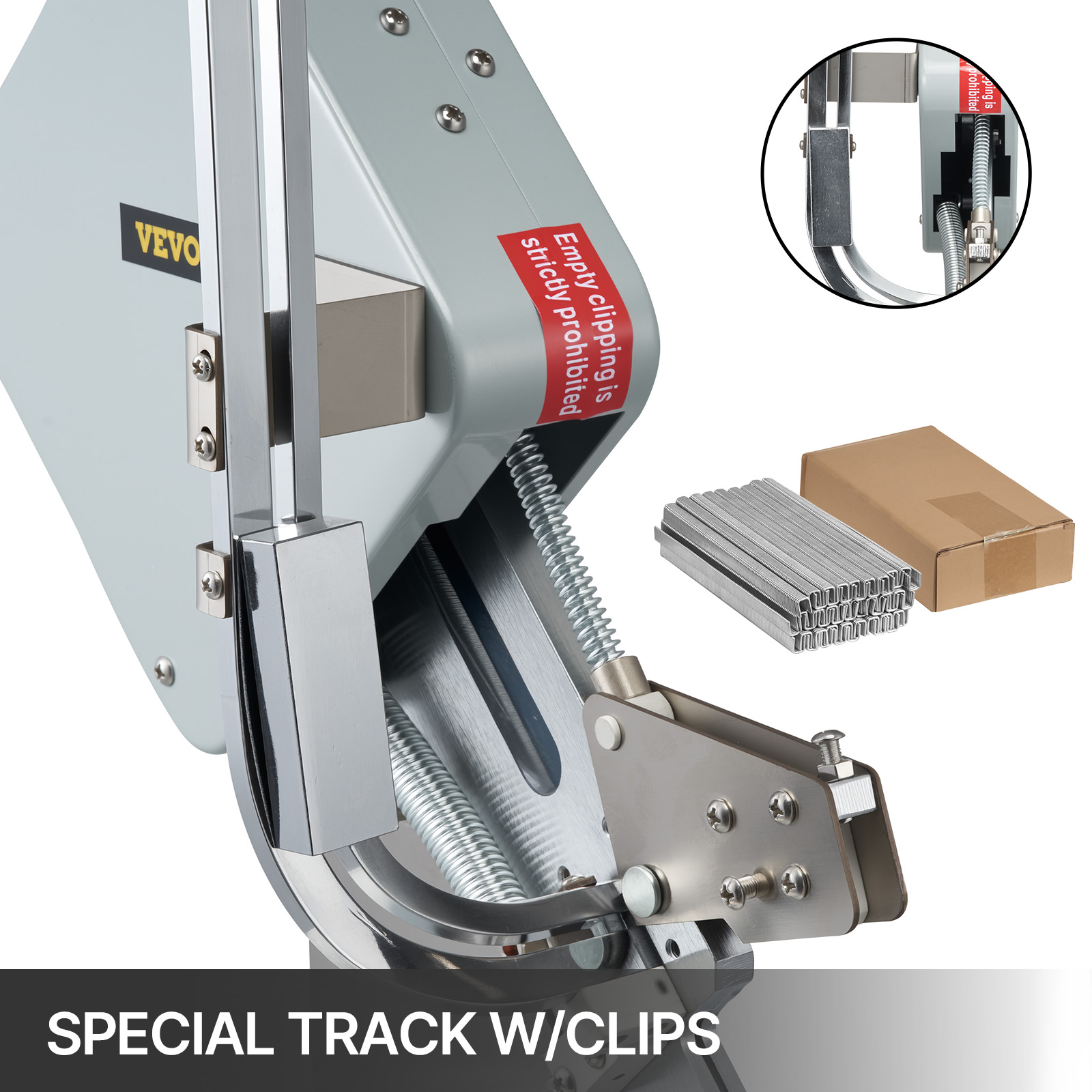 Wurst Clipmaschine Manuell U-Clip Verschlussgerät 8000 Clips Edelstahl Sausage Clipper Machine M100 5w