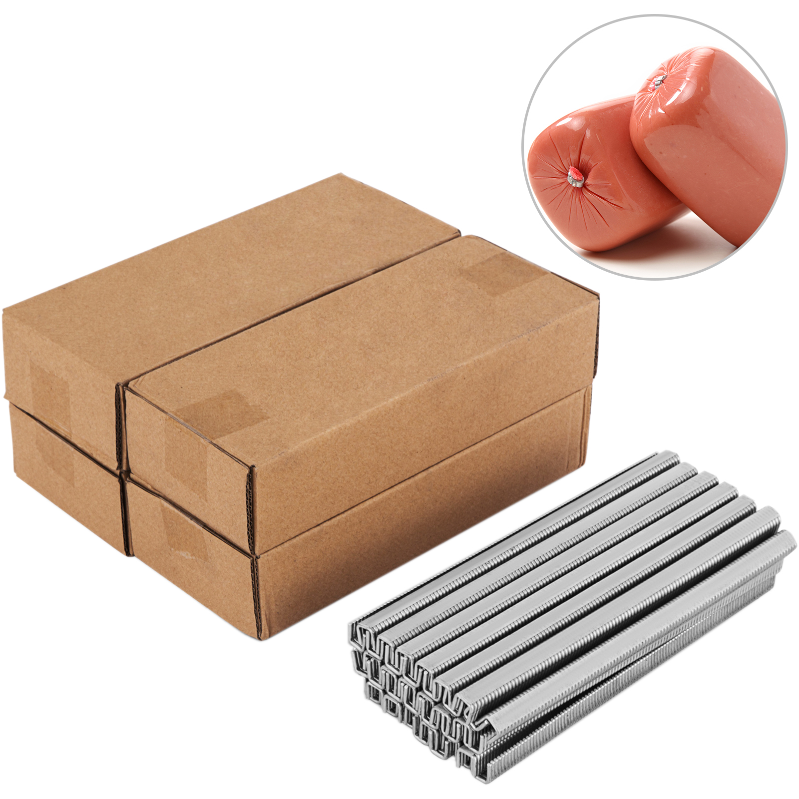 Clips En U 4000 Pièces - Pour Machine à Saucisses U502Y/U503Y/U506Y/U508, Alliage Aluminium Magnésium