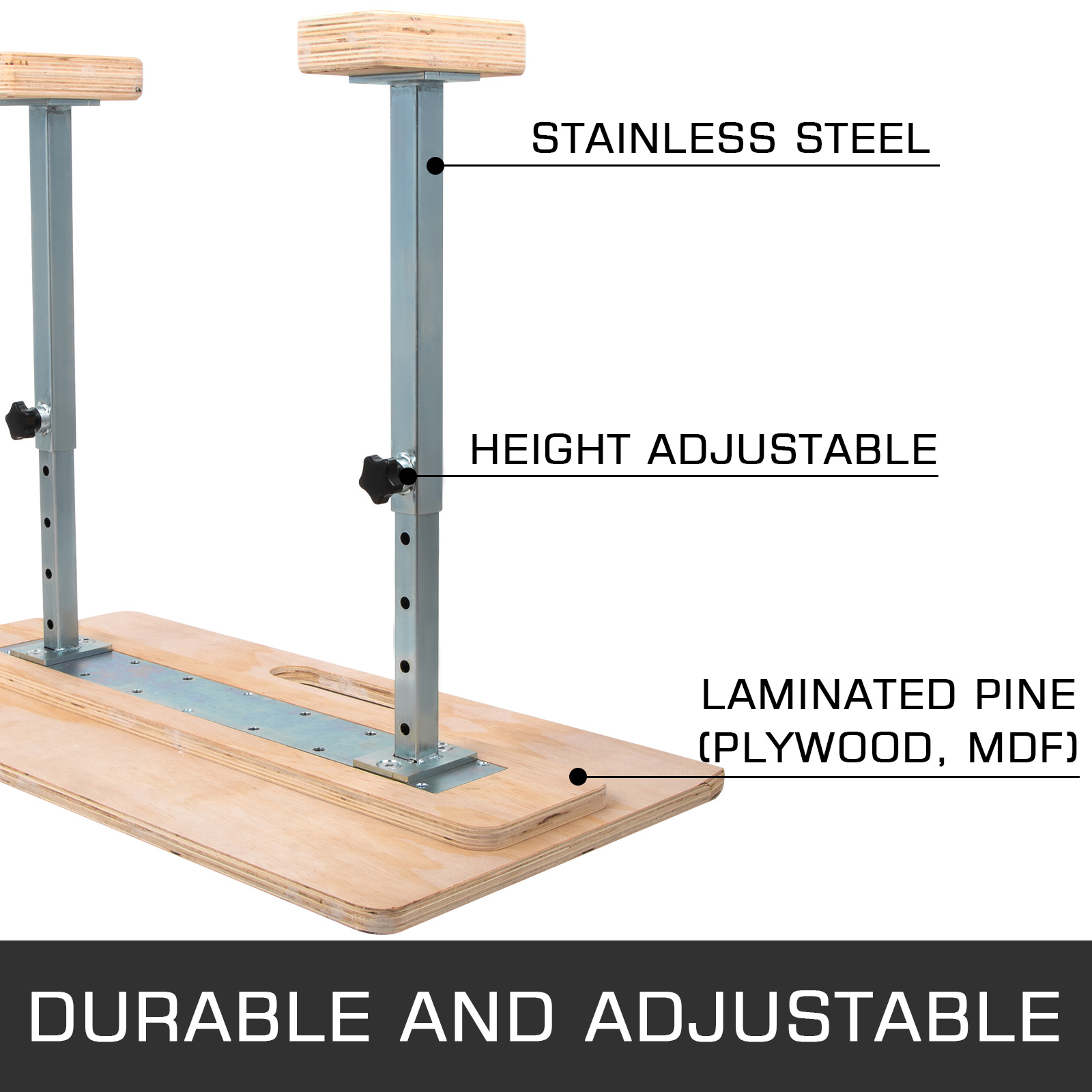 VEVOR Adjustable Handstand Canes, 25'' Height Gymnastic Yoga Inversion