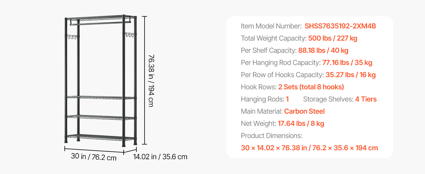 single hanging rod option