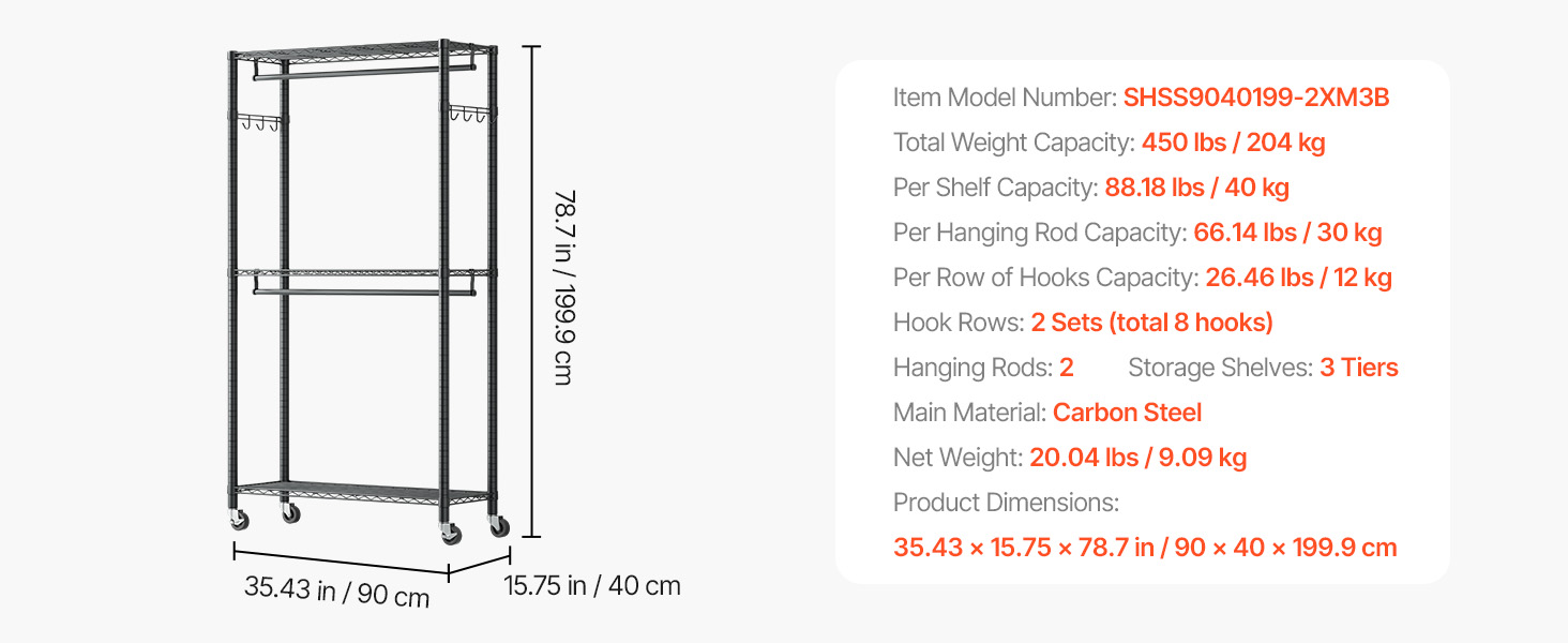 double hanging rod option