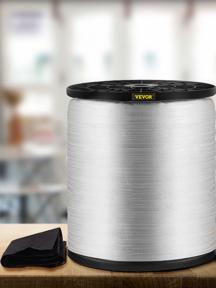VEVOR 170Lbs Polyester Pull Tape, 3153' x 3/16" Flat Tape for Wire & Cable Conduit Work Variable Functions, Flat Rope for Pulling/Loading/Packing in Any Weather CONDITON