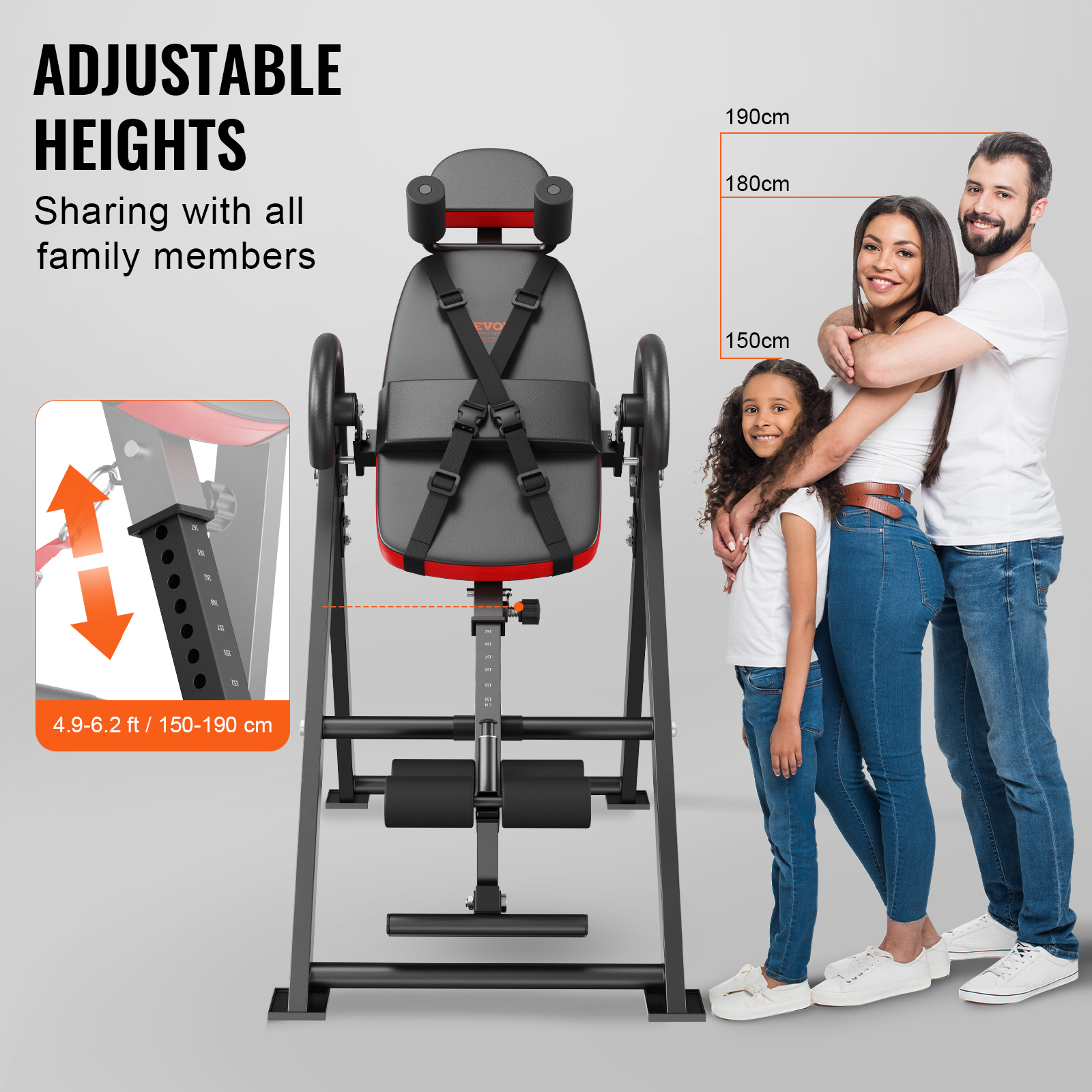 VEVOR Inversion Table Foldable Strength Training Equipment Hang Exercise Bench - Picture 31 of 38