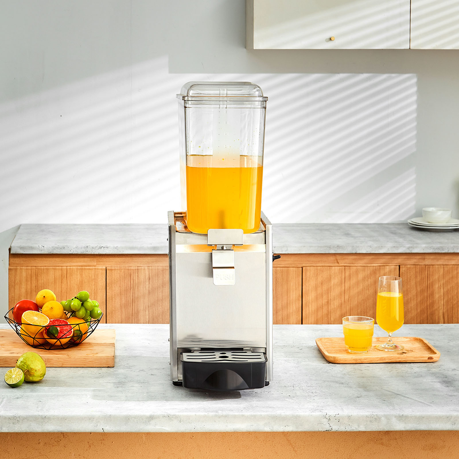 Commercial Beverage Dispenser Cold Juice Ice Drink Dispenser 1/2/3 Tank - Picture 34 of 62