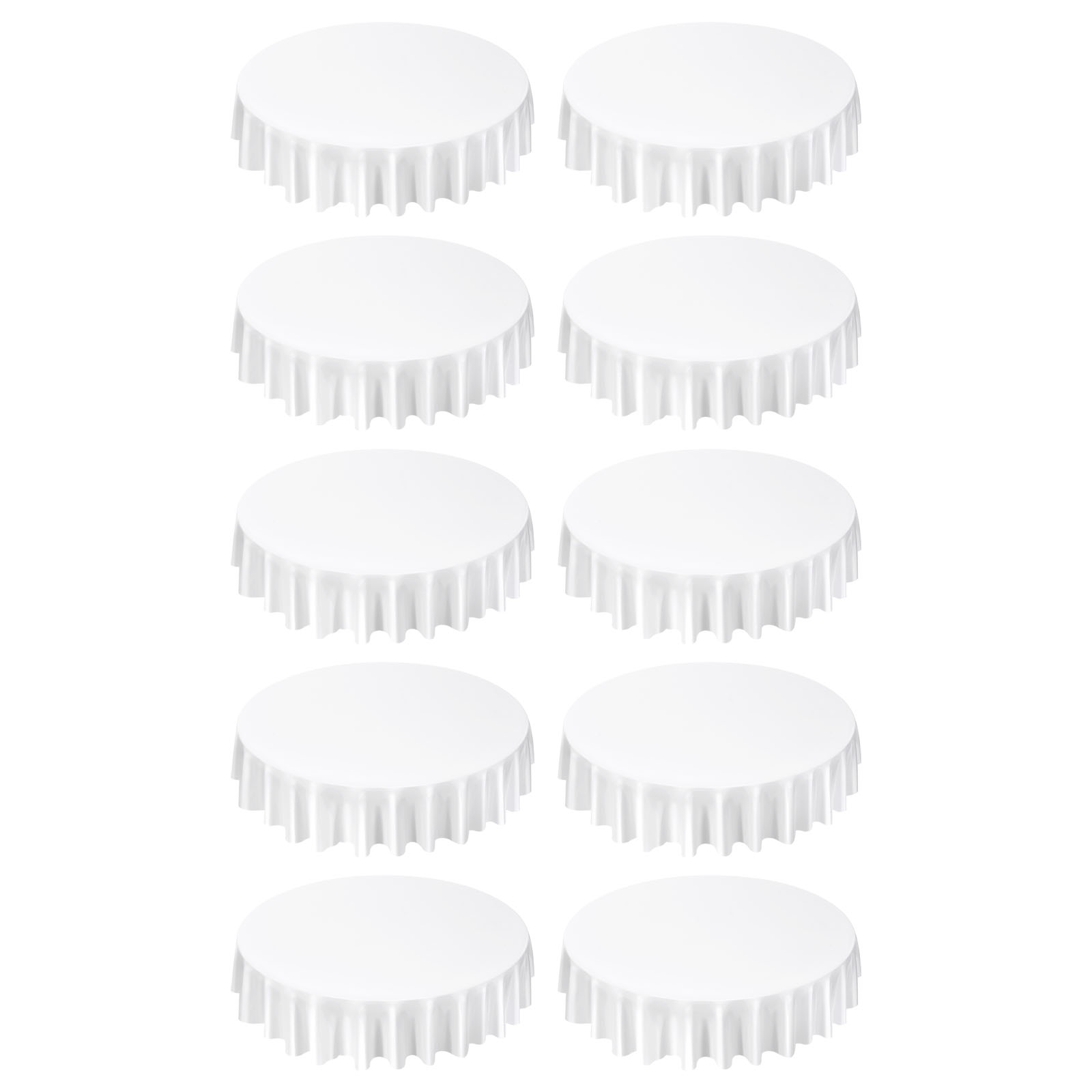 Uimoso Black/White Rectangular or Round Tablecloth for Weddi