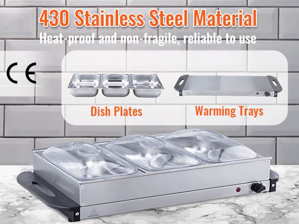 Stainless Steel Warming Plate, Electric Warming Plates