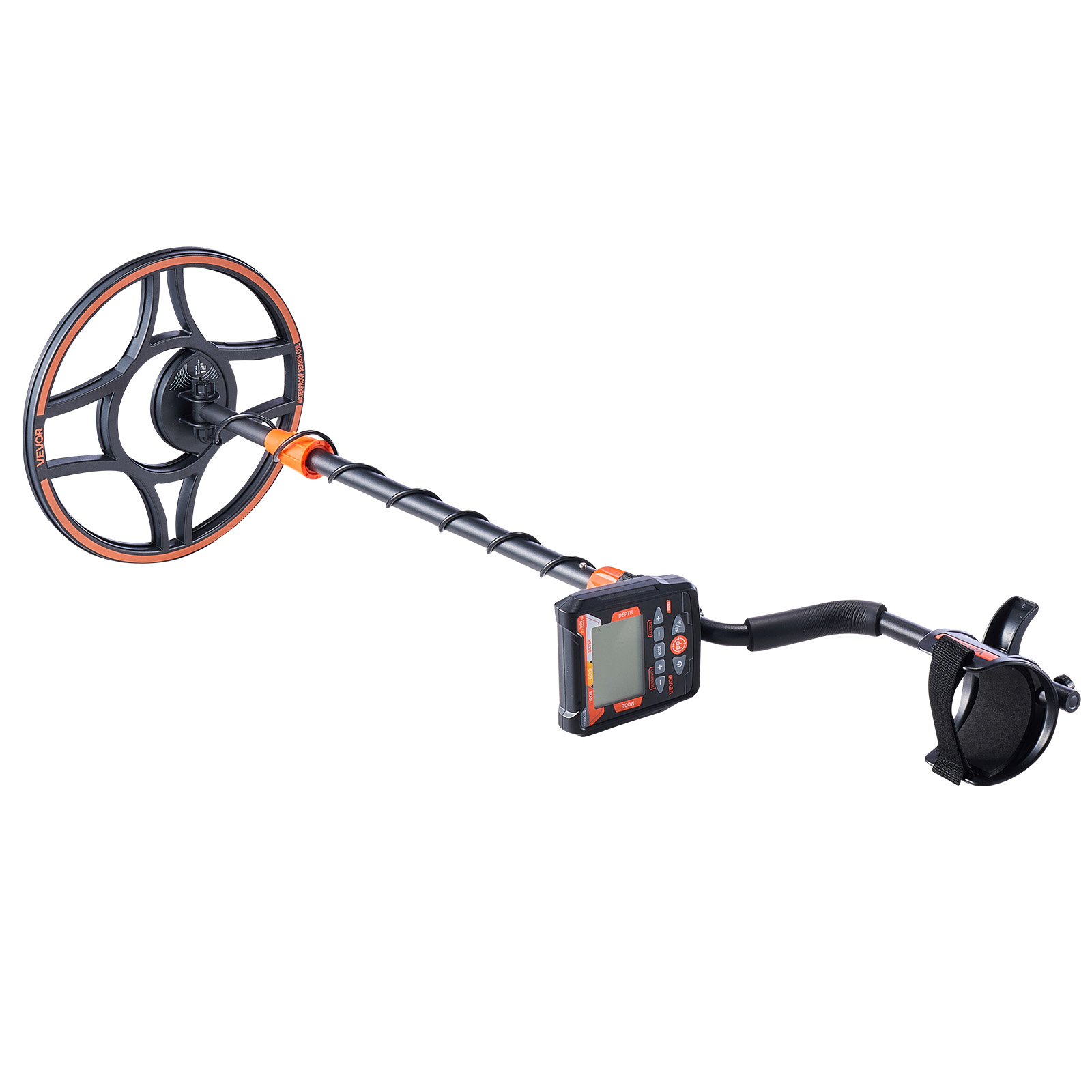 VEVOR Metal Detector for Adults 6-12" Professional Gold Detector Waterproof Coil