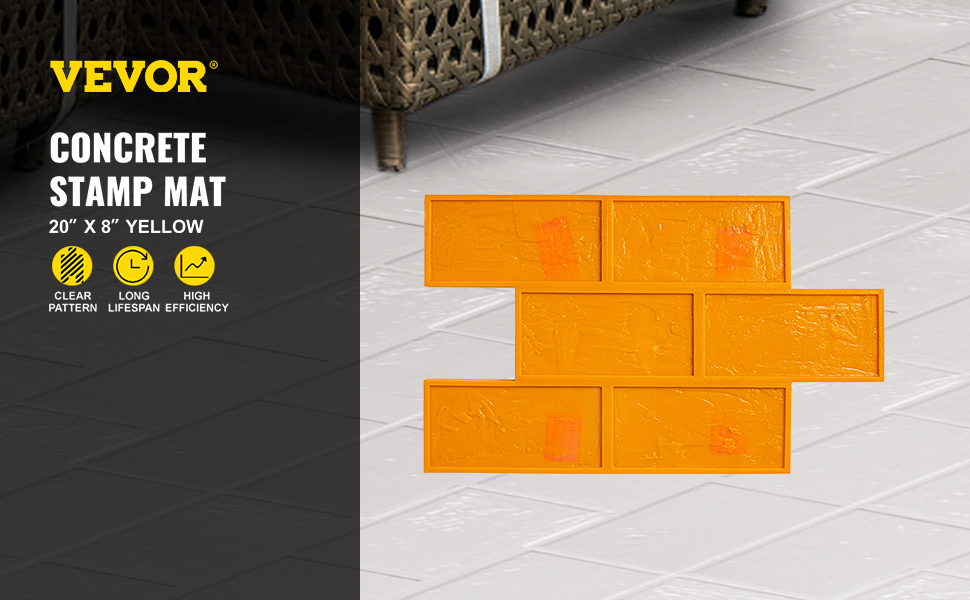 VEVOR VEVOR Stamping Stone Decorative Concrete Cement Imprint Texture