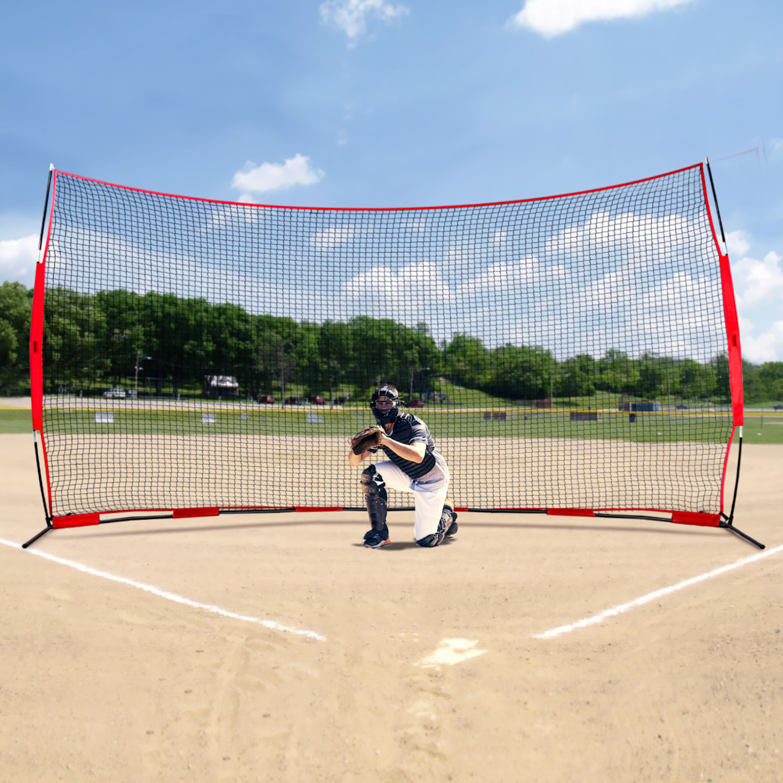 VEVOR I Screen Baseball Pitching Net for Batting Cage Softball Screen 9 Size