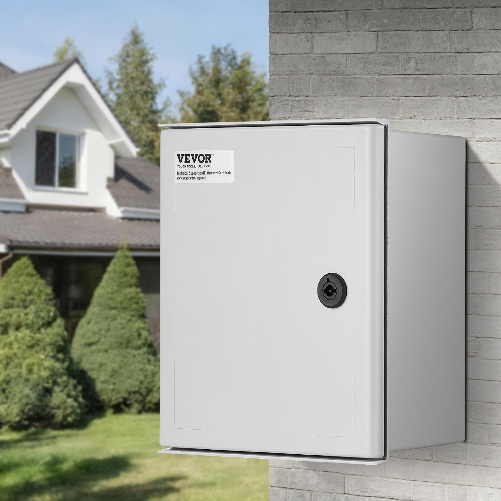 VEVOR 12'' 16'' 20" Fiberglass Electrical Enclosure IP66 Junction Box Outdoor 