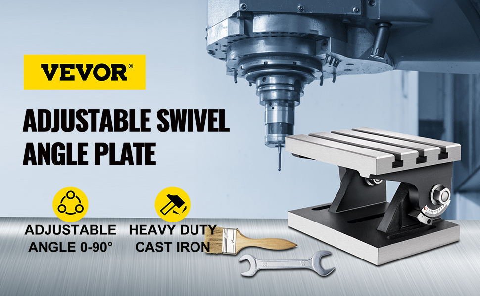 VEVOR Vevor Tilting Milling Table Adjustable Swivel Angle Plate 5x6